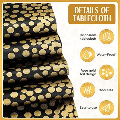 12x108 in Glitter Circle Design Paper Disposable Table Runner