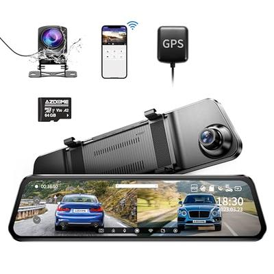 Dash Cam Front and Rear Camera, Otovoda 3Inch Screen WiFi Dash cam,  2.5K+1080P Dash Camera for Cars, Dashboard Camera with Free 64GB SD Card,  Type-C