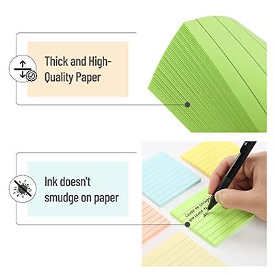 Mr. Pen- Lined Sticky Notes 3x3, 6 Pads, 45 Sheet/Pads, Pastel