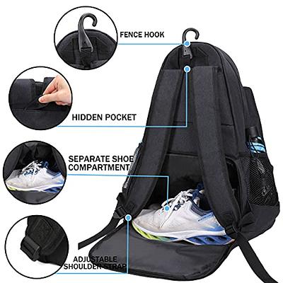 Athletico Premier Tennis Backpack - Tennis Bag Holds 2 Rackets in Padded  Compartment, Separate Ventilated Shoe Compartment