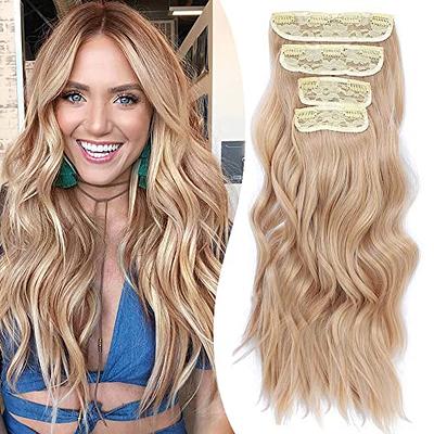 Blonde Wavy Hair with Cat Hairclip