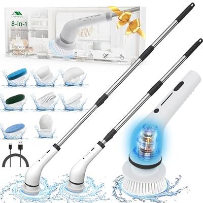 Lefree Electric Spin Scrubber, Cordless Cleaning Brush with 8