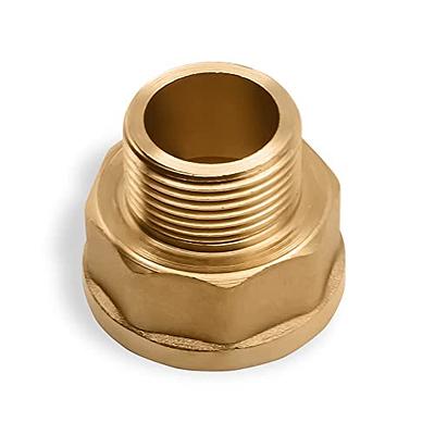 SUNGATOR 1/4 Brass Fittings, Air Hose Fittings, 90 Degree Barstock Street  Elbow, Hex Nipple Coupling Pipe Fitting Set, 1/4 x 1/4 Female Pipe,1/4 x