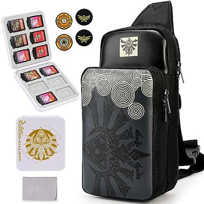 Owngen Travel Bag for Nintendo Switch/Lite/OLED, for Zelda Tears of the  Kingdom Portable Sling Shoulder Crossbody Carrying Storage Accessories  Backpack with Cute Game Card Case, 4 Thumb Grip Caps - Yahoo Shopping
