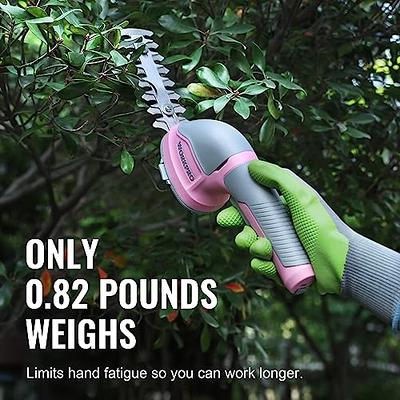 SHALL Cordless Grass Shear & Hedge Trimmer - 7.2V Electric Shrub Trimmer 2  in 1 Handheld Grass Trimmer Hedge Shears, Hedge Clippers Grass Cutter