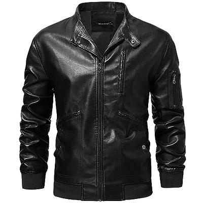 Women's Distressed Faux Leather Bomber Jacket - Wild Fable™ Black