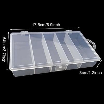 QUEFE 1 Pack 36 Grids Clear Plastic Organizer Storage Box Container, Craft  Storage with Adjustable Dividers for Beads, Art DIY, Crafts, Jewelry,  Fishing Tackle with Label Stickers - Yahoo Shopping