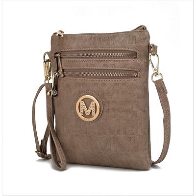 MKF Collection by Mia K Siena M Signature Tote Handbag in Brown