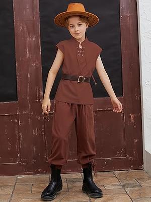 Boys Medieval Viking Costume Pants Pirate Renaissance Halloween