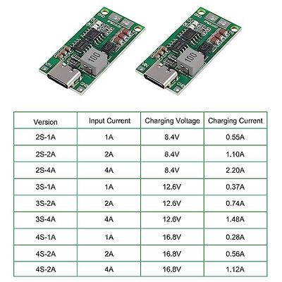  Teyleten Robot Type-C USB 5V 2A Boost Converter Step-Up Power  Module Lithium Battery Charging Protection Board LED Display USB for DIY  Charger (10PCS) : Electronics