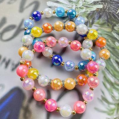 1 Meter Stone Beads Chain Mix Color Imitation Pearl - Temu