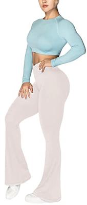 Sunzel Flare Leggings, Crossover Yoga Pants with Tummy Control