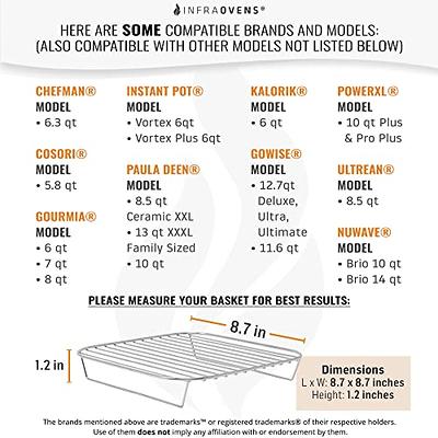 Air Fryer Rack Accessories Compatible with Chefman, Cosori, Gourmia, Instant  Pot, Gowise, Paula Deen, Kalorik, Power XL, Ultrean, Nuwave® + More