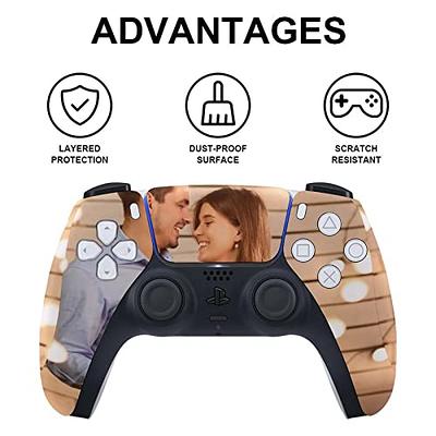 Skin WRAP Premium Material Console Protective Decal Sticker Joy Stick  Scratch Proof Cover for Sony Play Station PS5 Gaming Unit (2 Controllers,  DISC