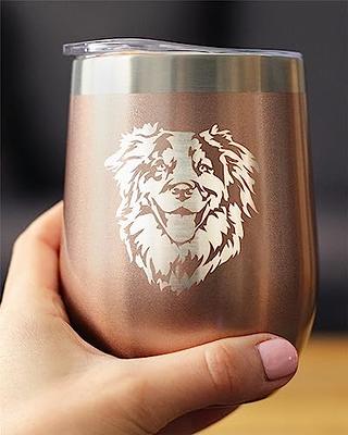  SUNWILL Insulated Wine Tumbler with Lid Rose Gold