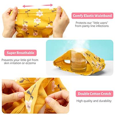 SYNPOS Girls Underwear 100% Cotton Underwear for Girls Breathable Toddler  Girl Underpants Comfort Baby Girls Panties 6 Packs 