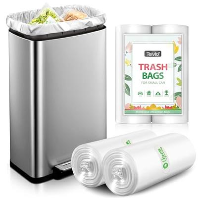 1.3 Gallon 120 Counts Strong Trash Bags Garbage Bags by Teivio, Bathroom  Trash Can Bin Liners, Plastic Bags for home office kitchen, Clear - Yahoo  Shopping