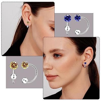 9ct Gold January Birthstone Stud Earrings – Aeon Jewellery