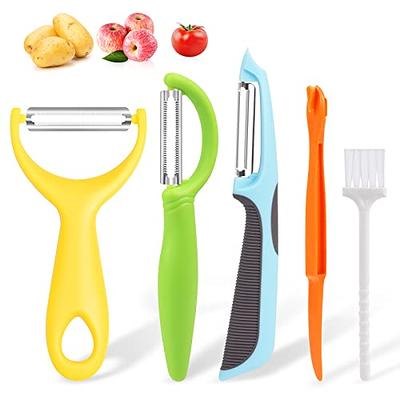 Home Basics Swivel Vegetable Peeler with Rubber Grip