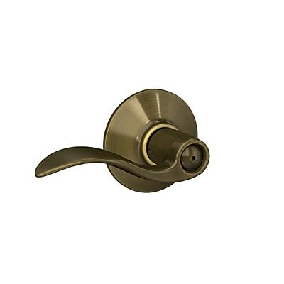  Schlage F40 BWE 622 Bowery Door Knob, Bed & Bath Privacy Lock,  Matte Black : Everything Else