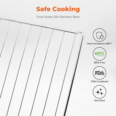 inpowerus Wire Oven Rack Compatible with Cuisinart TOA-60/65 Convection  Oven, Stainless Steel Wire Cooling Rack Replacement with Baking Paper,  Small - Yahoo Shopping