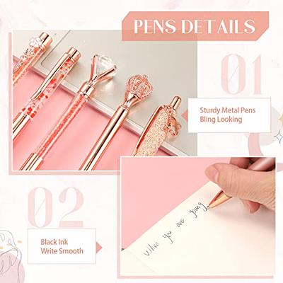 Rose Gold Desk Accessories Rose Gold Pen Diamond Pens Cute Pens Pretty Pens  Rose Gold Office Gifts Boss Gifts Office Supplies EB3303NP 