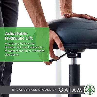 Gaiam Adjustable 33 Balance Ball Stool - Black