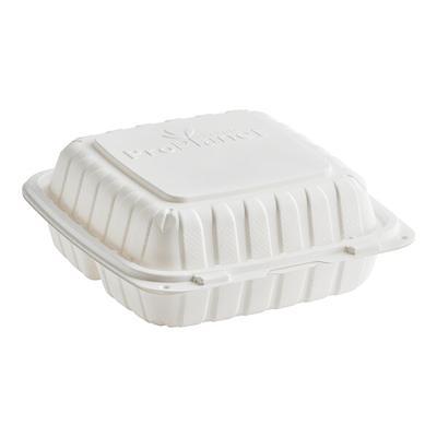 Dart 85HT3R, 8x8x3-Inch Performer White Three Compartment Foam Container with A