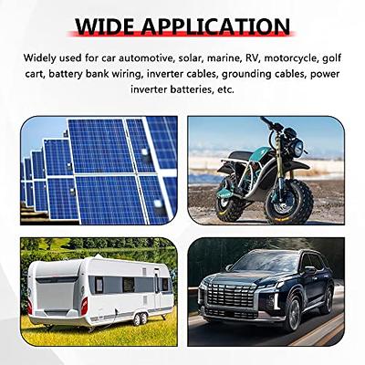 8 Gauge 8 AWG 30 Feet Black + 30 Feet Red Welding Battery Pure Copper  Flexible Cable Wire - Car, Inverter, RV, Solar