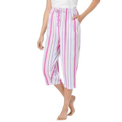 Dreams & Co. Women's Plus Size 2-Piece Capri Pj Set Pajamas - M, Heather  Grey Spring Dog Gray at  Women's Clothing store