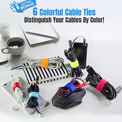 Large Cable Management Box - Black Cord Organizer and Hider for Wires,  Power Strips, Surge Protectors & More - Includes Cable Sleeve, Hook and  Loop