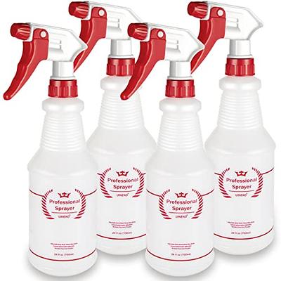 Airbee Plastic Spray Bottle (4 Pack,16 Oz), Commercial Household Empty  Water Sprayer Cleaning Solutions, No Leak and Clog for Planting Pet with  Adjustable Nozzle and Measurements