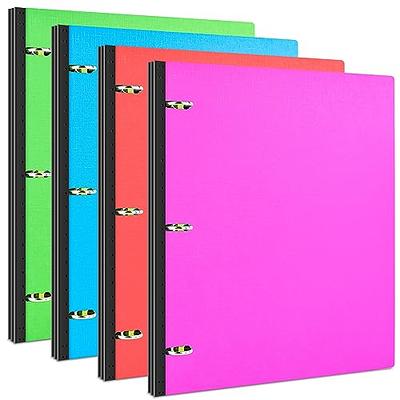 Harloon 3 Ring Binder with Clipboard 1 Inch Marble Cute Organize, Pink