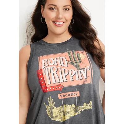 Maurices 2X Plus Size Women's Road Trippin Graphic Tank - Yahoo Shopping