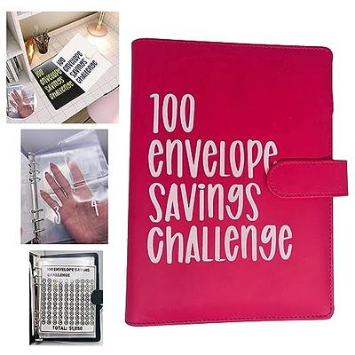 100 Envelope Challenge Binder, Easy And Fun Way To Save $5,050, Savings  Challenges Binder, Budget Binder With Cash Envelopes, Budget Planner Book