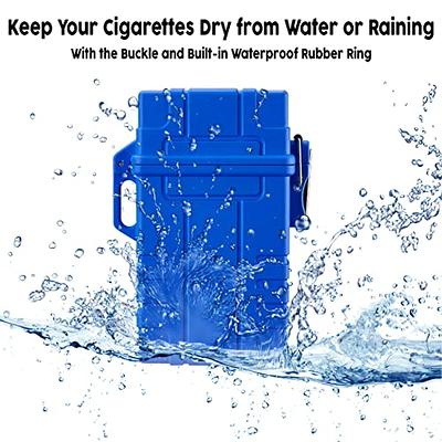 Skywin Waterproof Cigarette Case with Lighter - Airtight Cigarette Dry Box  with Rechargeable Lighter - Dry Cigarette Case Protects Cigarettes from  Water, Great for Outdoor Adventures (Blue) - Yahoo Shopping