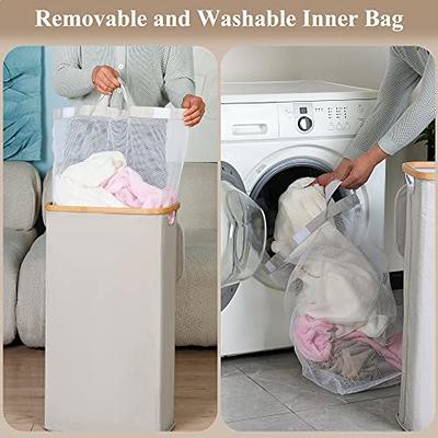 Laundry Bag, Laundry Basket - Collapsible Washable Bag with Lid