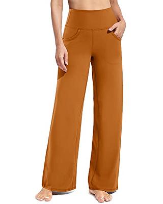 Promover Yoga Pants Wide Leg Sweatants for Women Loose Yoga Casual Pants  High Waist Flare Bootcut Full Length(Brown Sugar,S,30) - Yahoo Shopping