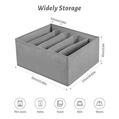 Coorganisers Jeans Drawer Organizers for Clothing, 5 Compartment