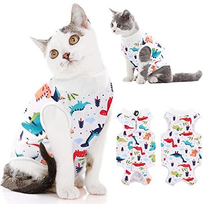 Camouflage Cat Recovery Suit Adjustable Kitten Recovery Clothes Cat Clothes  