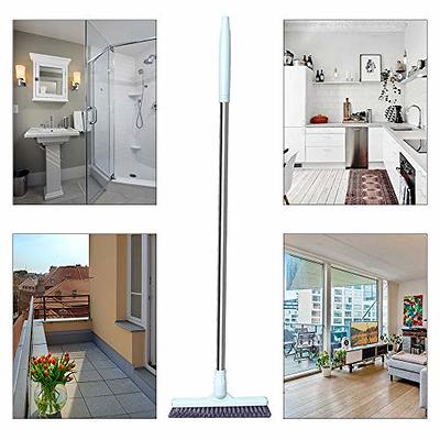 Grout Brush with Long Handle, Tile Cleaner Tool for Shower, Bathroom Floors  Scrubber for Grout Cleaning