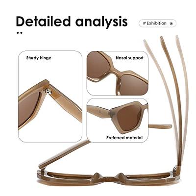  kimorn Sunglasses Womens and Men Trendy Retro Trendy Sun Glasses  K1354 (Amber Frame Gradient Brown Lens) : Clothing, Shoes & Jewelry