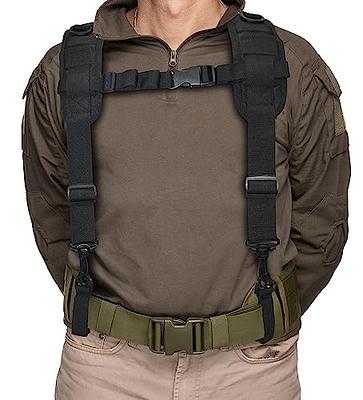 AISENIN Tactical Suspenders Police Suspenders for Duty Belt Harness Law  Enforcement with Adjustable Strap and 4 Tool Belt Loops (Tactical Suspender  Black) - Yahoo Shopping