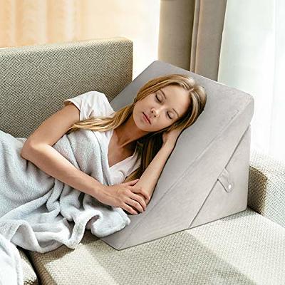 OasisCraft Bed Wedge Pillow, 8&12 Inch Adjustable Memory Foam