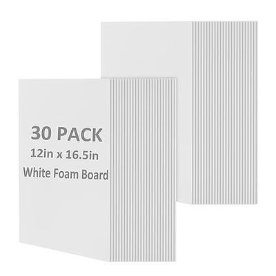 Ctosree 48 Pcs White Foam Board 24 x 36 Inch Foam Core Boards Foam Poster  Board Bulk 3/16 Inch Thick Foam Core Baking Board Mat Foam Sheets for Craft