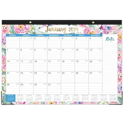 Large Desk Calendar 2024-2025, 18 Month Desktop Calendar Runs From Jan 2024  To Jun 2025, 17 X 12 Desk Calendar With To-do List Julian Date - Desk Pa