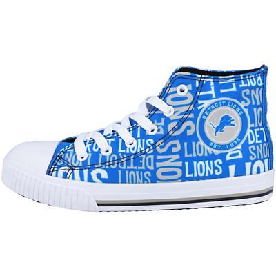 Women's FOCO Cream Detroit Lions Low Top Canvas Shoes