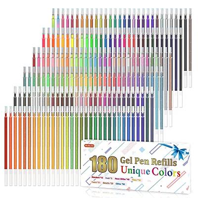 Gel Pens, Shuttle Art 180 Pack Gel Pens Set, 12 Assorted Colors