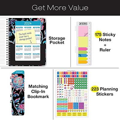 Daily Weekly Monthly Planner Yearly Agenda Bookmark Pocket Folder Sticky  Note