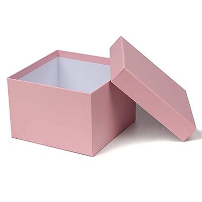 fangange 4 Pcs Nesting boxes for gifts，Christmas Boxes，Present Box Gift  Wrap Boxes for Birthday Bridesmaid Wedding，3.9x3.7x3.9in